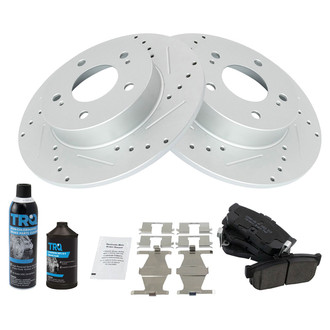 TRQ® - Performance Ceramic Rear Brake Kit