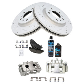 TRQ® - Performance Ceramic Front Brake Kit with Calipers