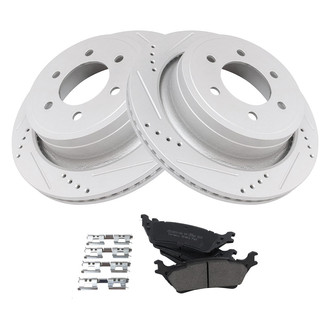 TRQ® - Performance Ceramic Rear Brake Kit
