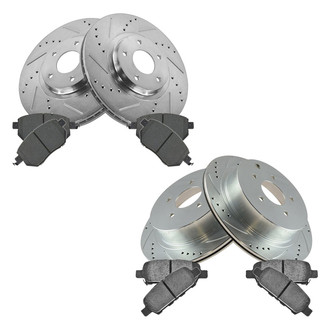 TRQ® - Performance Ceramic Front and Rear Brake Kit