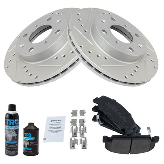 TRQ® - Performance Semi-Metallic Front Brake Kit