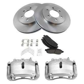 TRQ® - Front Disc Brake Kit with Ceramic Pads and Calipers