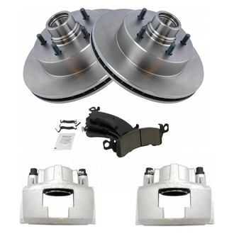 TRQ® - Front Disc Brake Kit with Ceramic Pads and Calipers