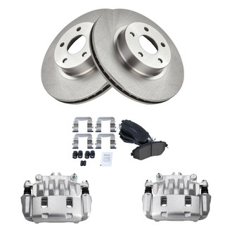 TRQ® - Front Disc Brake Kit with Ceramic Pads and Calipers
