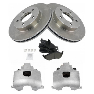 TRQ® - Disc Brake Kit with Semi-Metallic Pads and Calipers