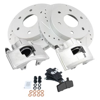 TRQ® - Performance Semi-Metallic Brake Kit with Calipers