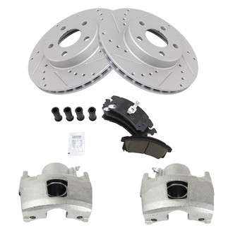 TRQ® - Performance Ceramic Front Brake Kit with Calipers