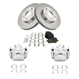 TRQ® - Front Disc Brake Kit with Ceramic Pads and Calipers