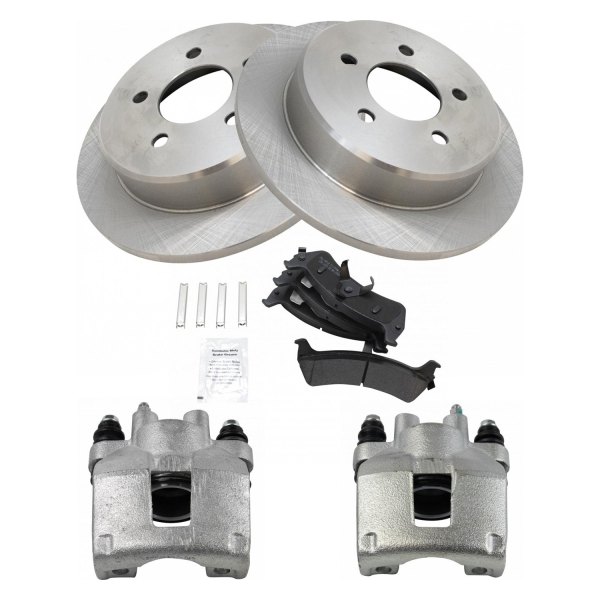 TRQ® - Rear Disc Brake Kit with Semi-Metallic Pads and Calipers