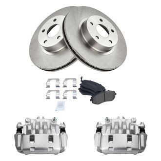 TRQ® - Disc Brake Kit with Semi-Metallic Pads and Calipers