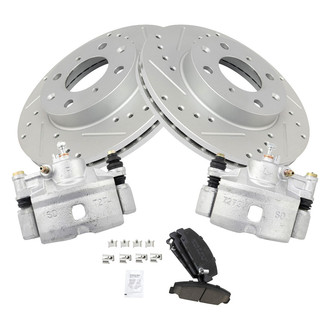 TRQ® - Performance Ceramic Front Brake Kit with Calipers