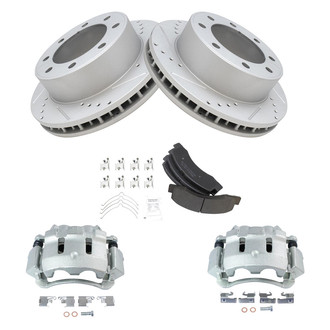TRQ® - Performance Semi-Metallic Brake Kit with Calipers