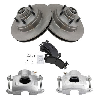 TRQ® - Disc Brake Kit with Semi-Metallic Pads and Calipers