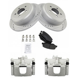 TRQ® - Performance Ceramic Brake Kit with Calipers