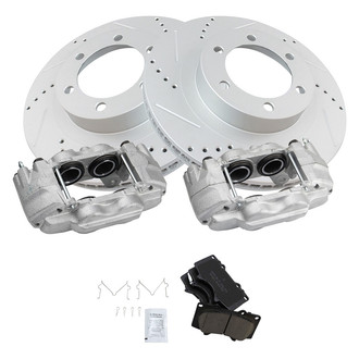 TRQ® - Performance Ceramic Front Brake Kit with Calipers