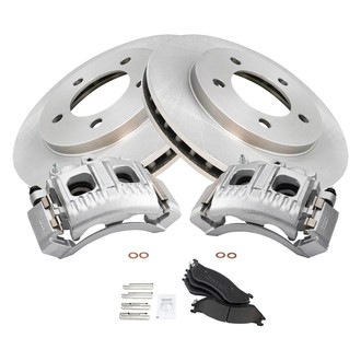TRQ® - Disc Brake Kit with Semi-Metallic Pads and Calipers