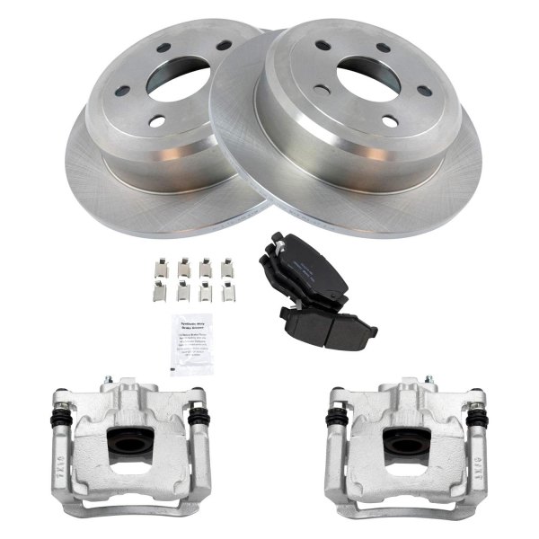 TRQ® - Performance Ceramic Rear Brake Kit with Calipers