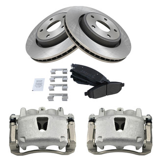 TRQ® - Disc Brake Kit with Semi-Metallic Pads and Calipers
