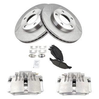 TRQ® - Front Disc Brake Kit with Ceramic Pads and Calipers