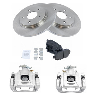 TRQ® - Rear Disc Brake Kit with Semi-Metallic Pads and Calipers
