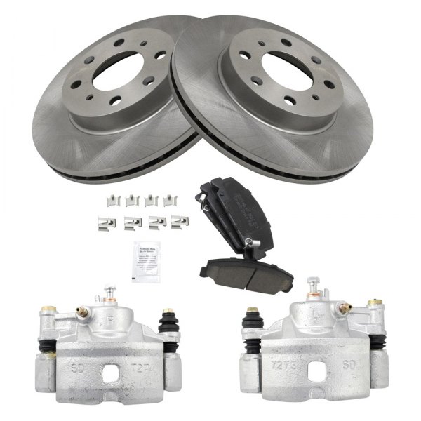 TRQ® - Front Disc Brake Kit with Ceramic Pads and Calipers