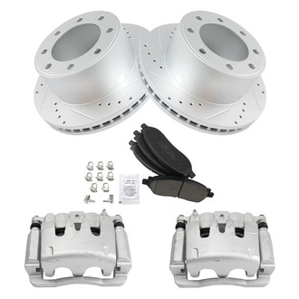 TRQ® - Performance Ceramic Rear Brake Kit with Calipers