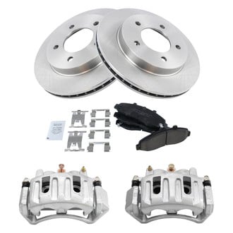 TRQ® - Front Disc Brake Kit with Ceramic Pads and Calipers