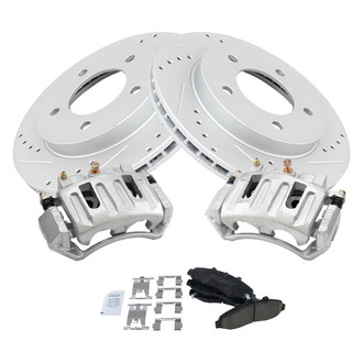 TRQ® - Performance Ceramic Front Brake Kit with Calipers