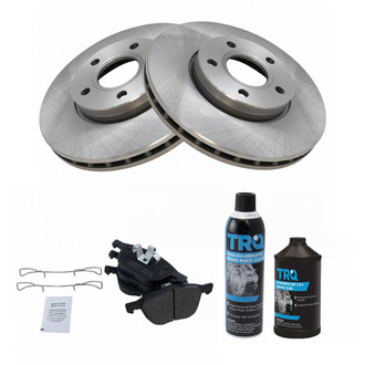 TRQ® - Front Disc Brake Kit with Semi-Metallic Pads