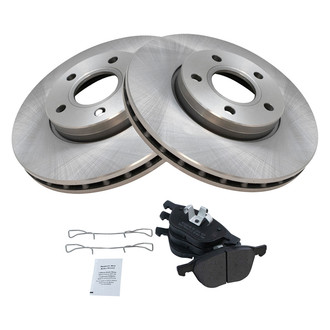 TRQ® - Front Disc Brake Kit with Semi-Metallic Pads