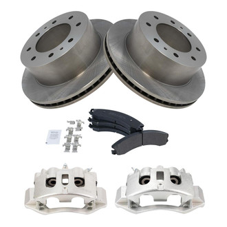 TRQ® - Disc Brake Kit with Semi-Metallic Pads and Calipers