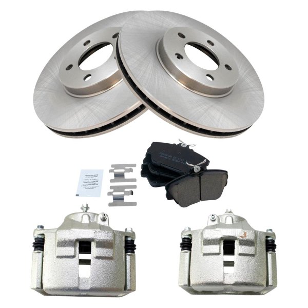 TRQ® - Performance Ceramic Front Brake Kit with Calipers