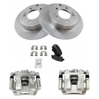 TRQ® - Rear Disc Brake Kit with Ceramic Pads and Calipers
