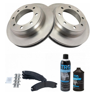 TRQ® - Rear Disc Brake Kit with Semi-Metallic Pads