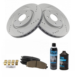TRQ® - Performance Ceramic Front Brake Kit