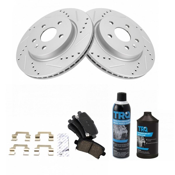 TRQ® - Performance Ceramic Rear Brake Kit