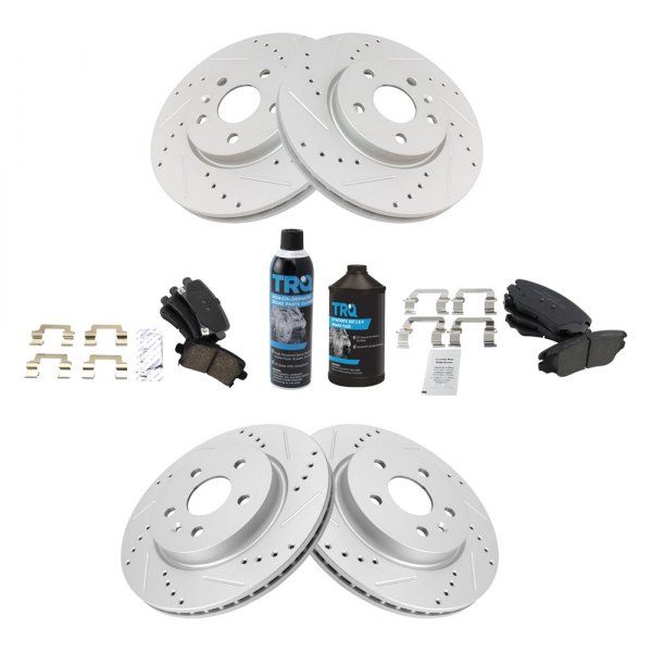 TRQ® - Performance Ceramic Front and Rear Brake Kit