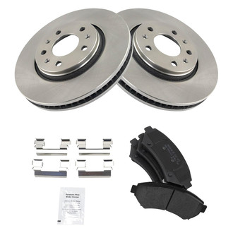 TRQ® - Disc Brake Kit with Semi-Metallic Pads