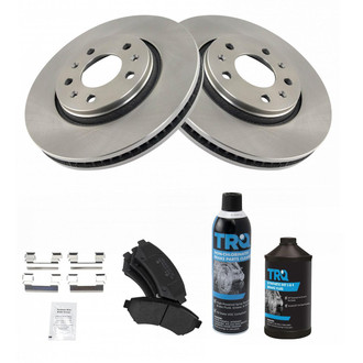 TRQ® - Front Disc Brake Kit with Semi-Metallic Pads