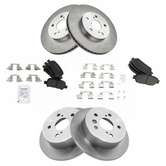 TRQ® - Disc Brake Kit with Semi-Metallic Pads