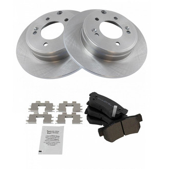 TRQ® - Rear Disc Brake Kit with Semi-Metallic Pads
