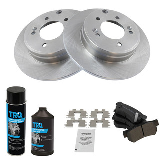 TRQ® - Rear Disc Brake Kit with Semi-Metallic Pads