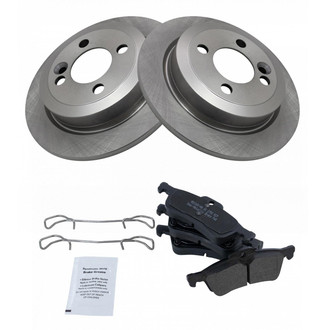 TRQ® - Rear Disc Brake Kit with Semi-Metallic Pads