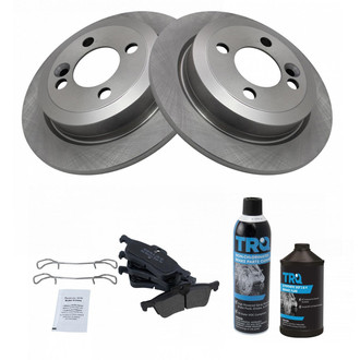 TRQ® - Rear Disc Brake Kit with Semi-Metallic Pads