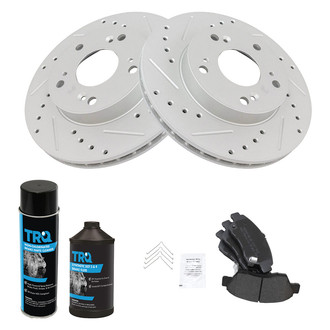 TRQ® - Performance Semi-Metallic Front Brake Kit