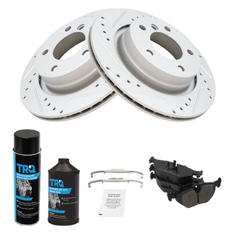 TRQ® - Performance Semi-Metallic Rear Brake Kit