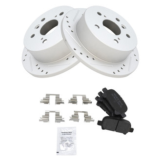 TRQ® - Performance Semi-Metallic Rear Brake Kit
