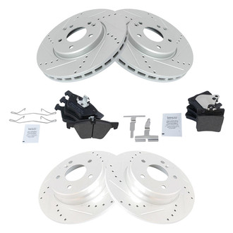 TRQ® - Performance Semi-Metallic Brake Kit