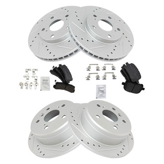 TRQ® - Performance Semi-Metallic Brake Kit
