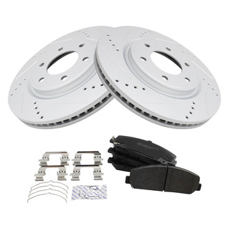 TRQ® - Performance Semi-Metallic Front Brake Kit